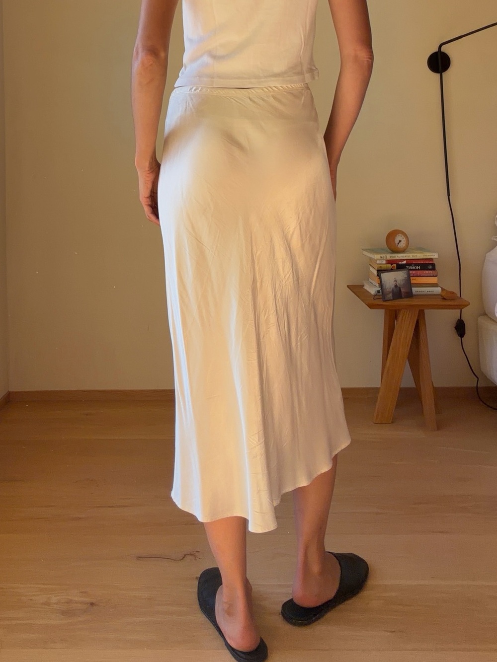Michael Stars Cream Midi Slip Skirt - Picture 4 of 6